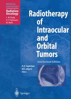 Couverture de l’ouvrage Radiotherapy of Intraocular and Orbital Tumors