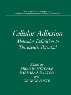 Cover of the book Cellular Adhesion