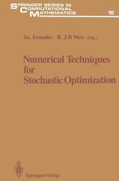 Couverture de l’ouvrage Numerical Techniques for Stochastic Optimization