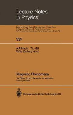 Couverture de l’ouvrage Magnetic Phenomena