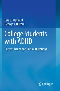 Couverture de l’ouvrage College Students with ADHD