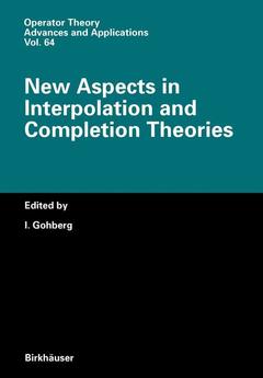 Cover of the book New Aspects in Interpolation and Completion Theories