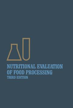 Couverture de l’ouvrage Nutritional Evaluation of Food Processing
