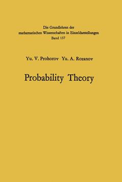 Couverture de l’ouvrage Probability Theory