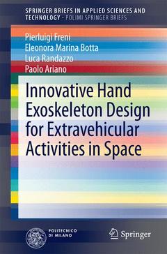 Couverture de l’ouvrage Innovative Hand Exoskeleton Design for Extravehicular Activities in Space