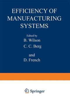 Couverture de l’ouvrage Efficiency of Manufacturing Systems
