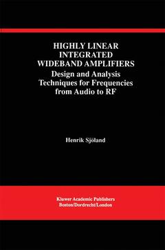 Cover of the book Highly Linear Integrated Wideband Amplifiers