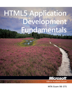 Couverture de l’ouvrage 98-375 MTA HTML5 Application Development Fundamentals