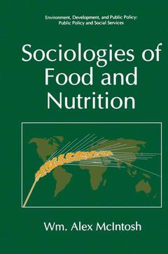 Couverture de l’ouvrage Sociologies of Food and Nutrition