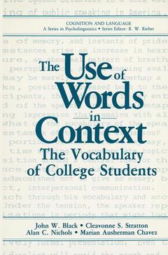 Cover of the book The Use of Words in Context