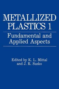 Couverture de l’ouvrage Metallized Plastics 1