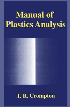 Couverture de l’ouvrage Manual of Plastics Analysis