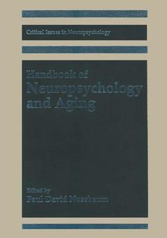 Couverture de l’ouvrage Handbook of Neuropsychology and Aging