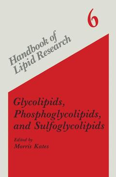 Couverture de l’ouvrage Glycolipids, Phosphoglycolipids, and Sulfoglycolipids
