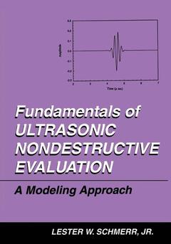 Couverture de l’ouvrage Fundamentals of Ultrasonic Nondestructive Evaluation
