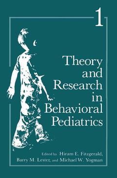 Couverture de l’ouvrage Theory and Research in Behavioral Pediatrics