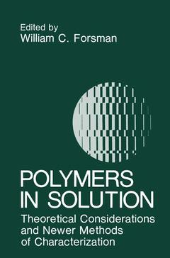 Couverture de l’ouvrage Polymers in Solution