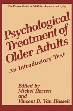 Couverture de l’ouvrage Psychological Treatment of Older Adults