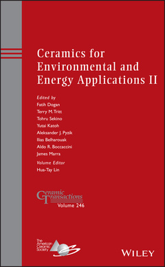 Couverture de l’ouvrage Ceramics for Environmental and Energy Applications II