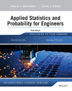 Couverture de l’ouvrage Applied Statistics and Probability for Engineers