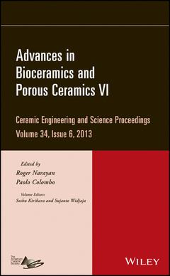 Couverture de l’ouvrage Advances in Bioceramics and Porous Ceramics VI, Volume 34, Issue 6