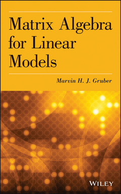 Couverture de l’ouvrage Matrix Algebra for Linear Models