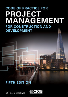 Couverture de l’ouvrage Code of Practice for Project Management for Construction and Development