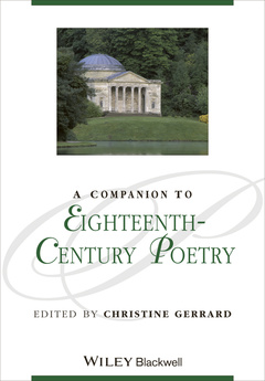 Cover of the book A Companion to Eighteenth-Century Poetry