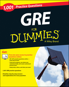 Cover of the book GRE 1,001 Practice Questions For Dummies
