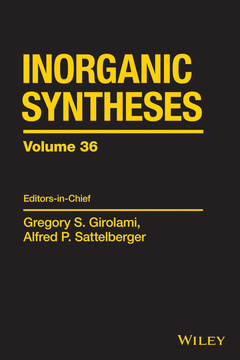 Couverture de l’ouvrage Inorganic Syntheses, Volume 36