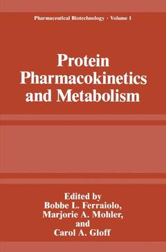 Couverture de l’ouvrage Protein Pharmacokinetics and Metabolism