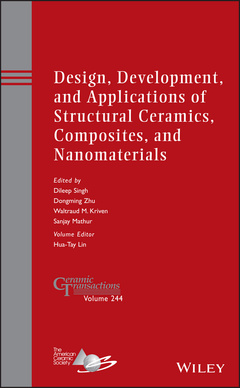 Couverture de l’ouvrage Design, Development, and Applications of Structural Ceramics, Composites, and Nanomaterials
