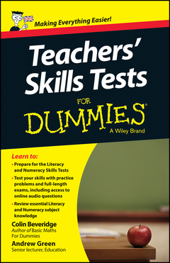 Couverture de l’ouvrage Teacher's Skills Tests For Dummies