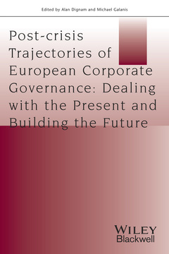 Couverture de l’ouvrage Post-crisis Trajectories of European Corporate Governance