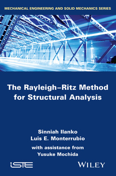 Couverture de l’ouvrage The Rayleigh-Ritz Method for Structural Analysis