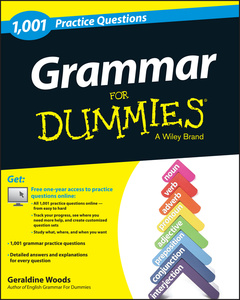 Cover of the book 1,001 Grammar Practice Problems For Dummies