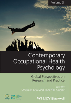 Couverture de l’ouvrage Contemporary Occupational Health Psychology, Volume 3