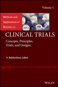 Couverture de l’ouvrage Methods and Applications of Statistics in Clinical Trials, Volume 1