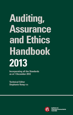 Couverture de l’ouvrage Chartered Accountants Auditing and Assurance Handbook 2013
