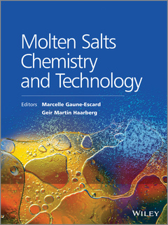 Couverture de l’ouvrage Molten Salts Chemistry and Technology