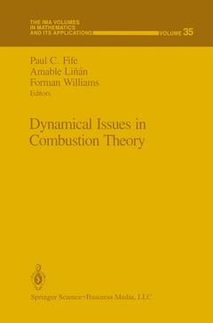 Couverture de l’ouvrage Dynamical Issues in Combustion Theory