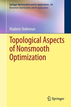 Couverture de l’ouvrage Topological Aspects of Nonsmooth Optimization