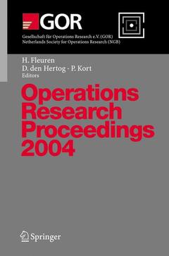 Couverture de l’ouvrage Operations Research Proceedings 2004