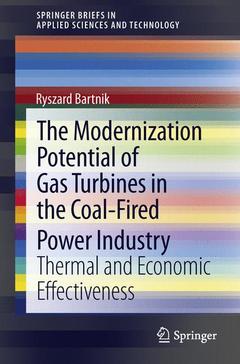 Cover of the book The Modernization Potential of Gas Turbines in the Coal-Fired Power Industry