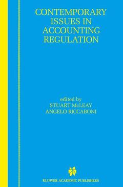 Cover of the book Contemporary Issues in Accounting Regulation