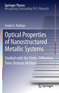 Couverture de l’ouvrage Optical Properties of Nanostructured Metallic Systems