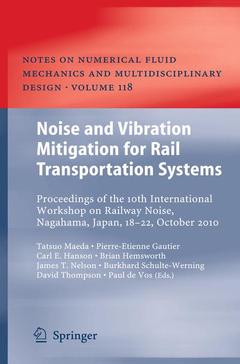 Couverture de l’ouvrage Noise and Vibration Mitigation for Rail Transportation Systems