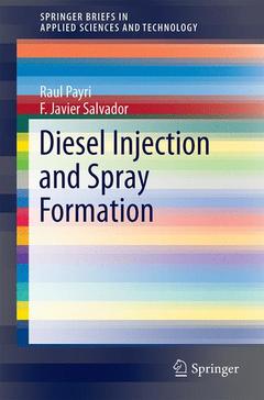 Couverture de l’ouvrage Diesel Injection and Spray Formation