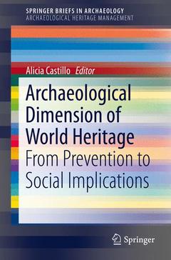 Couverture de l’ouvrage Archaeological Dimension of World Heritage