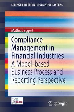 Couverture de l’ouvrage Compliance Management in Financial Industries